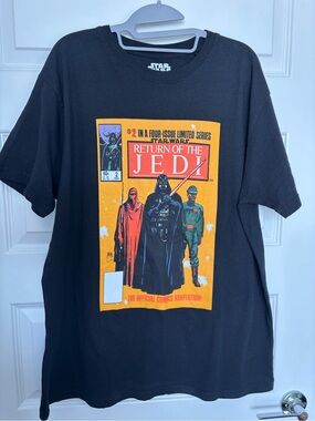 Star Wars Black Return of the Jedi Comic Cover Tee
